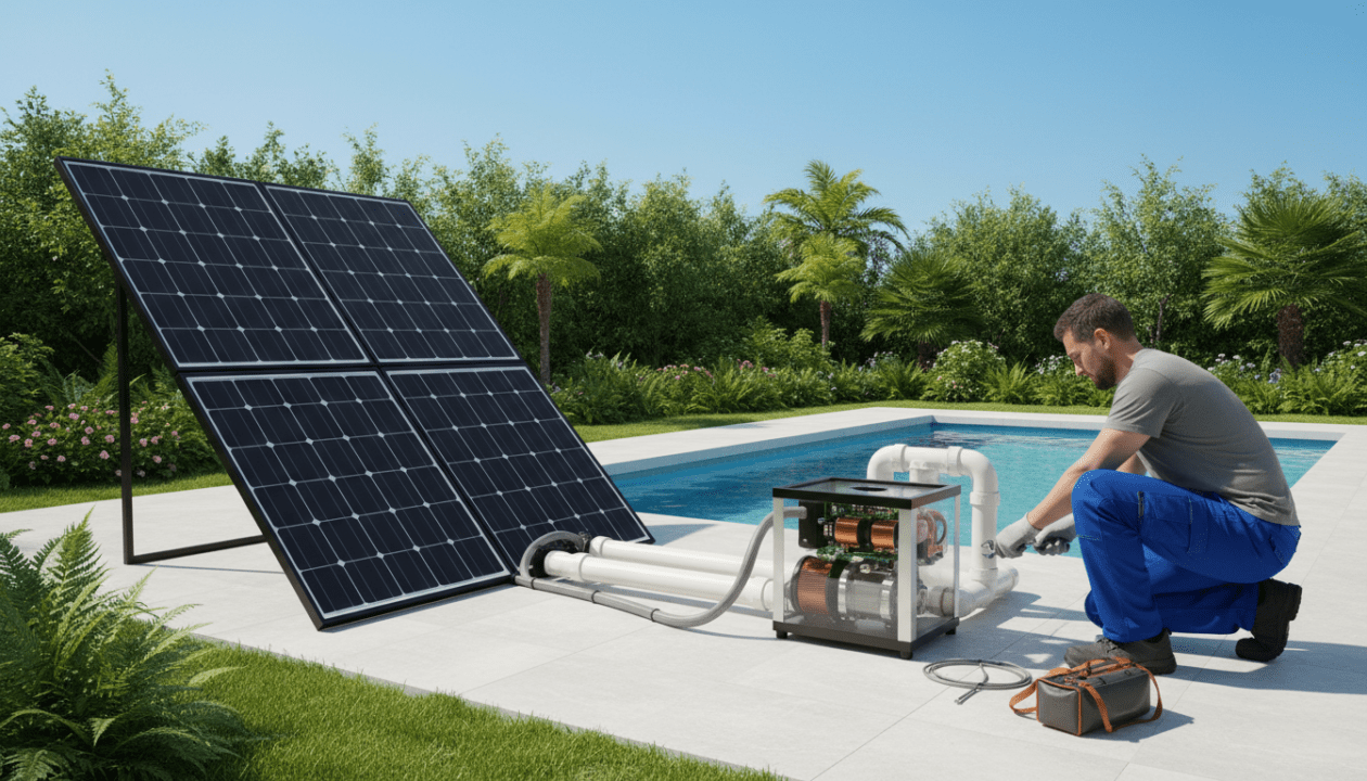 découvrez comment dimensionner et installer une pompe de piscine solaire économique pour profiter d'une solution écologique et performante tout en réduisant vos coûts énergétiques.