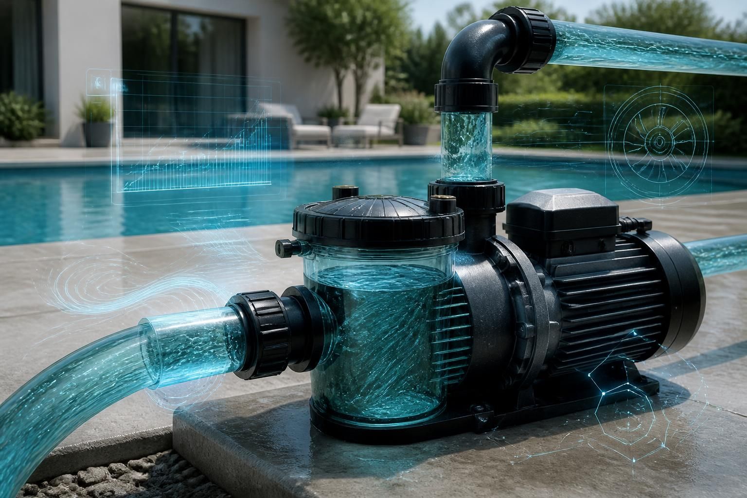 apprenez à dimensionner efficacement votre pompe de piscine en calculant le débit et le volume nécessaires pour un nettoyage optimal et une circulation d'eau parfaite.