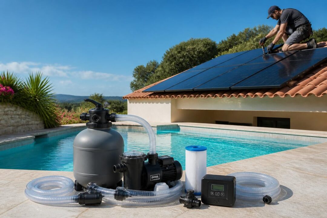 découvrez nos solutions de filtration piscine solaire : kits complets, panneaux solaires performants et conseils d'installation pour une eau propre et écologique.