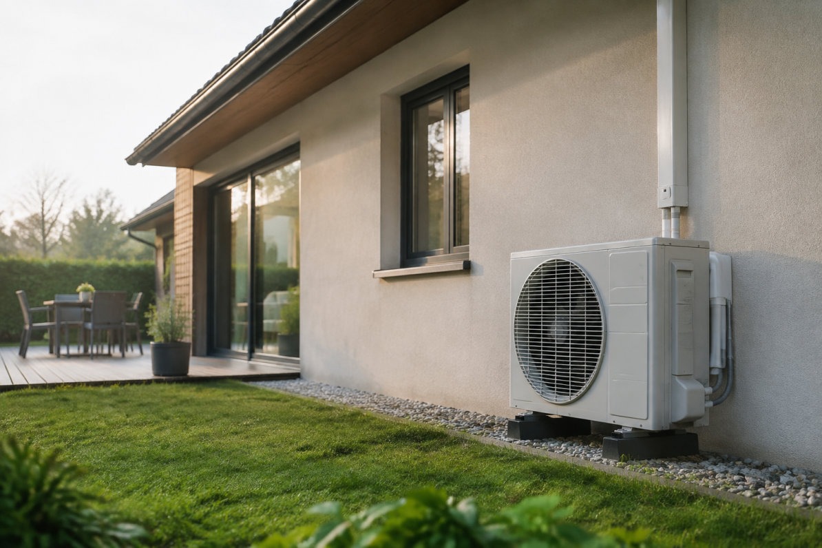 Fonctionnement d'une pompe à chaleur air air pour chauffer une maison